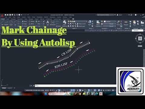 How to Mark RD-Station-Chainage at Alignment in AutoCad I RDS Autolisp I Chainage Mark-CR Autolisp I