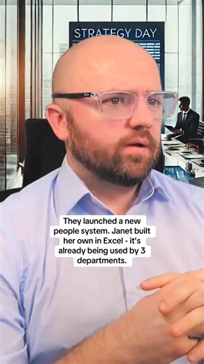 They launched a new people system. Janet asked, “Who’s it for?” New login. New UI. Mandatory HRIS training. IT said it would “unlock the employee experience.” Janet said she just wants to book leave without a 504 timeout. So she built her own tracker m - in Excel. Formatted. Colour-coded. Already adopted by three other departments. HR called it non-compliant. Everyone else called it usable. #JanetFromAccounts #ColinTheCFO #DigitalTransformation #FinanceTransformation #Leadership #Satire #Corpora