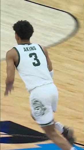 Jaden Akins with a NICE steal and slam! 🔥 #jadenakins #msu #basketball #mbb