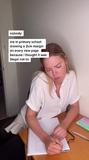 Drawing Margins in Primary School: A Nostalgic Habit