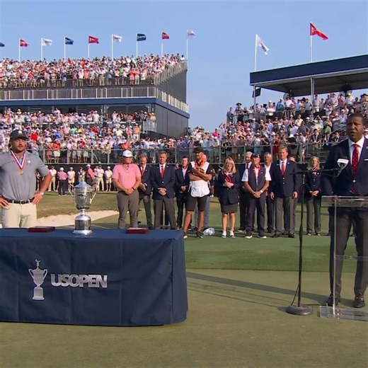 295K views · 5.6K reactions | Bryson DeChambeau accepts the medal and trophy as the 124th U.S. Open CHAMPION. 磊 | Golf Channel | Facebook