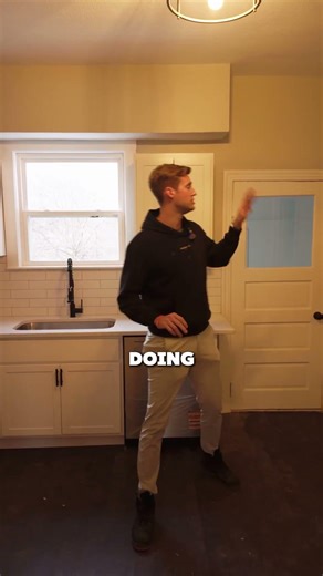 This kitchen layout change saved the whole flip #renovation #realestate