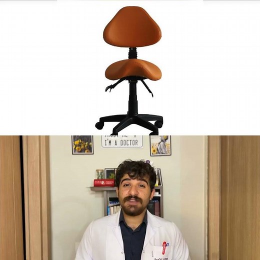 Saddle Shape Stool with Back Support and Tilt-able seat | sithealthier.com