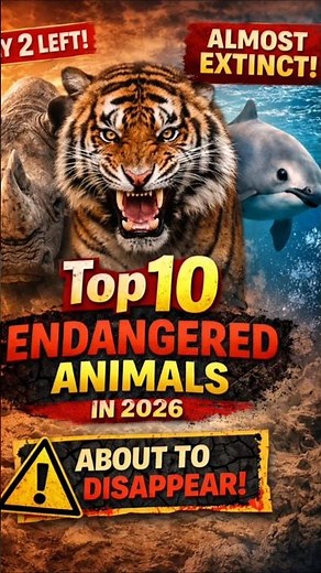 Top 10 Most Endangered Animals in 2026 (Some Have Less Than 10 Left!)