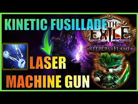 [POE3.27] Almost 100% reduced duration Kinetic Fusillade is SO GOOD! - Dad gamer day 2 - mapping