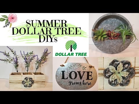 Easy Summer Dollar Tree DIYs with Galvanized Metal Accents | Dollar Tree Wall Vase DIY