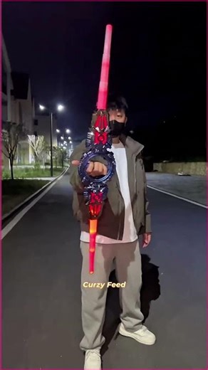 This Neon Blade Looks Sharp in the Dark 💙🌙#shorts #neonblade #techgear