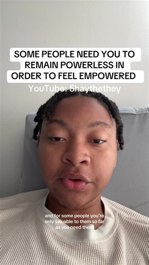 Careful accepting help from those seeking to be a savior. If ever you’re able to get back up on your feet with the help they give you, they wilk begin to resent you. You finding the strength to empower yourself threatens the control and agency they had over you. The need to be needed may drive them to sabotage you later. #power #empowerment #saviorcomplex #codependency #shaythethey @YT: ShaytheThey