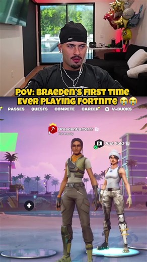 Braeden’s first time playing Fortnite before the FNCS tournament 😭 #Braeden #fortnite #peterbot #clix #fyp