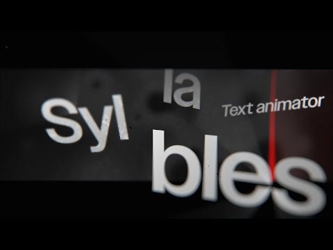 Syllable Text Animator For After Effects | Natural Reader , Text Animation Without Keyframes
