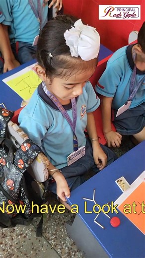 Principal as a Model for Stick Figure Drawing | Fun Learning Activity with UKG Students 🎨😊 | Principal Rasik Gupta