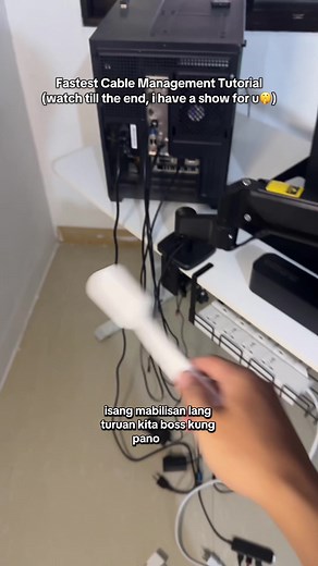 Fastest Cable Management Tutorial for Desk Setup