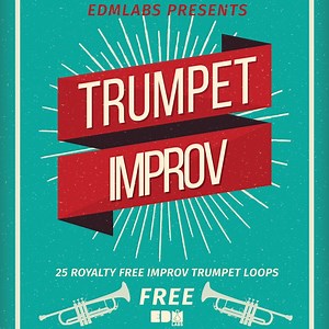 EDMLabs Trumpet Improv, 25 royalty free trumpet loops