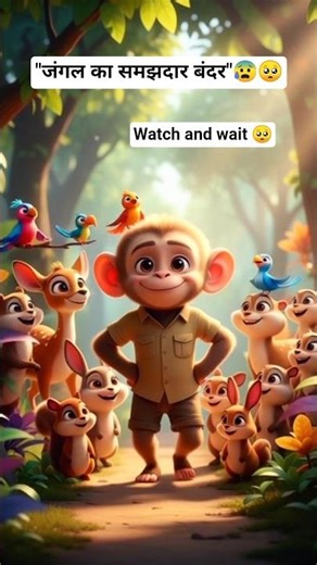 इंसान जैसा दिखने वाला बंदर | Human-Like Monkey Story #viral #animation#trending