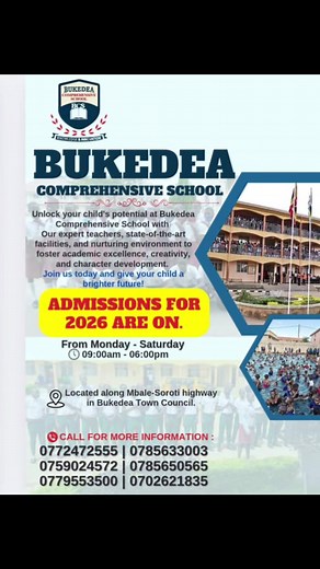 Admissions Open at Bukedea Comprehensive School