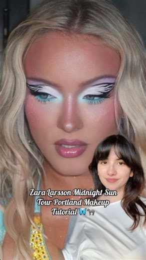 Zara Larsson Midnight Sun Tour Portland Makeup Tutorial #zaralarssonmakeup #makeuptutorial #makeup