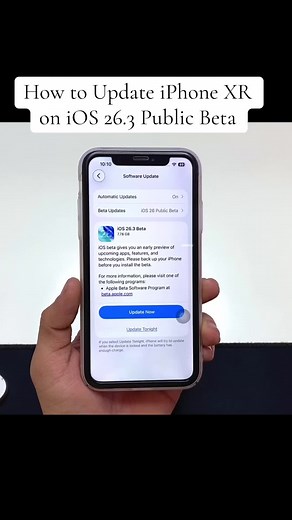 How to Update iPhone XR to iOS 26.3 Public Beta