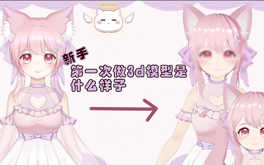 【Vroid3D】新手第一次做3d模型是什么样子的，含软件介绍和直播视频介绍