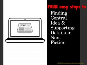 Central Idea Video with Interactive Notebook Foldable  Streaming Video