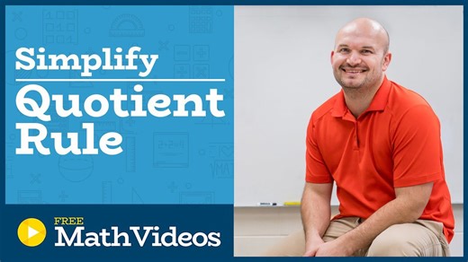 Master Simplifying an expression using the quotient rule of exponents
