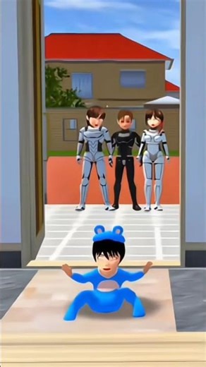 Mio Reaction To Hantu 3 Bhoot Sakura School Simulator #shorts #viral #sakuraschoolsimulator