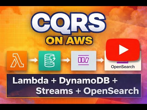 CQRS on AWS Explained: Scaling Writes & Reads with Lambda, DynamoDB, Streams, and OpenSearch