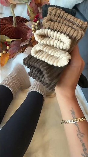 These plush sweater socks are like a warm hug for your feet!