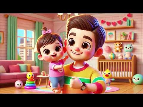 👨‍👧 Daddy Dances with Baby | Happy Family Song 💃🕺 | Fun Daddy-Baby