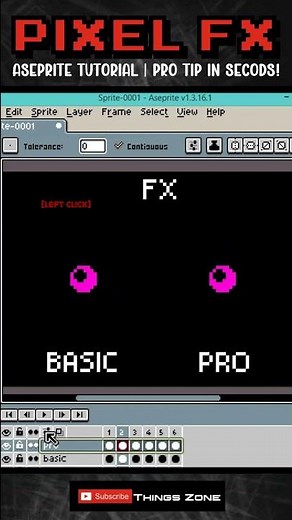 Pro Pixel Art EFFECT in 1 Seconds | Aseprite Tutorial #pixelart #aseprite #gamedev #indiedev