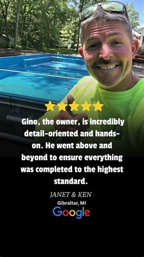 Inground Pool Installation | GLC Landscaping & Pools | Gibraltar, MI #shorts