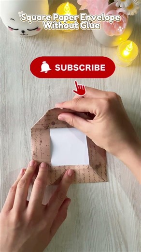 Easy Paper Envelope from Square Paper