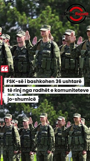 FSK-së i bashkohen 36 ushtarë të rinj nga radhët e komuniteteve jo-shumicë