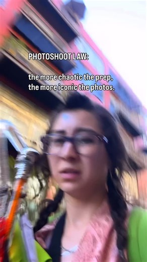 Sam Tokita on Instagram: "This is true for both the photographer and the model by the way! I don’t make the rules, I just follow them. 🤷🏻‍♀️ [Video Description: Sam speed walks through a passage in downtown Los Angeles carrying multiple hangers with suits, a backpack, two canes, and a bag with her keys clinking with each step. Her hair is in braids with her bangs pinned back to hold the style, a pimple patch covers a spot on her forehead, she’s sweating and furrowing her brow, indicating she’s