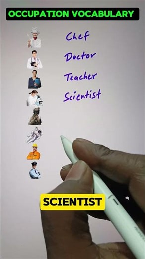 Jobs & Occupation Vocabulary 🧑‍🎓💯👍 #english #education