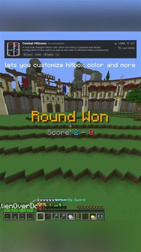 BEST MODS for MINECRAFT PVP #pvp #minecraft #tutorial