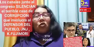 41K views · 2.4K reactions | EDITORIAL 5TO PODER CON LUZ BAZALAR CANALES DE TV Y PRENSA ESCRITA NACIONAL UN SOLO TEMA "BARRANZUELA" , Y LA CORRUPCIÓN QUE DEMOSTRARIA EL PODER FUJIMONTESINISTA EN EL PODER JUDICIAL, DEFENSORIA DEL PUEBLO Y EL CONGRESO? | 5TO PODER | Facebook
