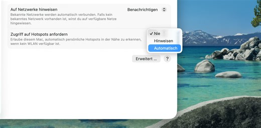 Endlich: Mac kann sich automatisch mit iPhone-Hotspot verbinden