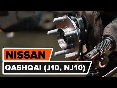 How to change front wheel bearing on NISSAN QASHQAI (J10, NJ10) [TUTORIAL AUTODOC]
