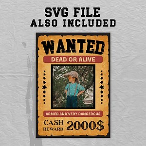 Wanted Poster Template Editable, Wanted Poster Svg, Editable Wanted Poster Canva Template, Wanted Sign Poster, Digital Wanted Poster A4 - Etsy