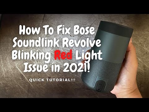 How To Fix Flashing Red Light On Bose Soundlink Revolve in 2025!!