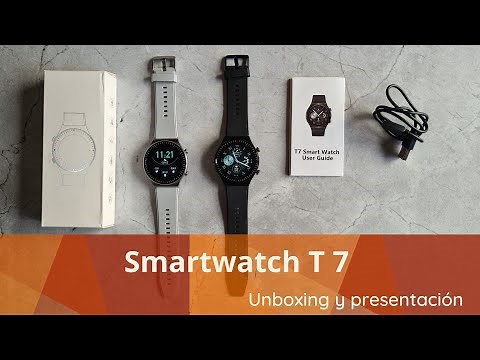 👉 Smartwatch T 7 🎁 Unboxing, presentación y funciones en español📅 2022