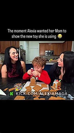 the moment alexia wanted her mom to show the new toy she is using
