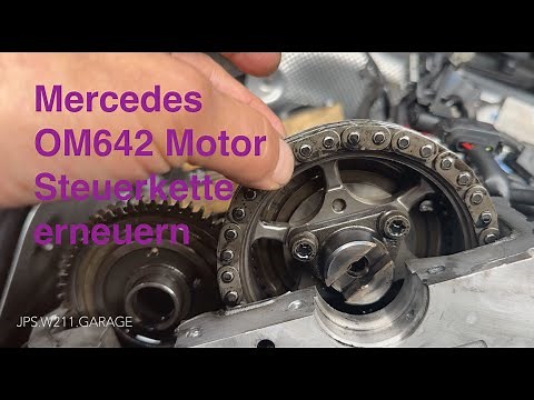Replacing the timing chain - OM642 Mercedes Diesel V6