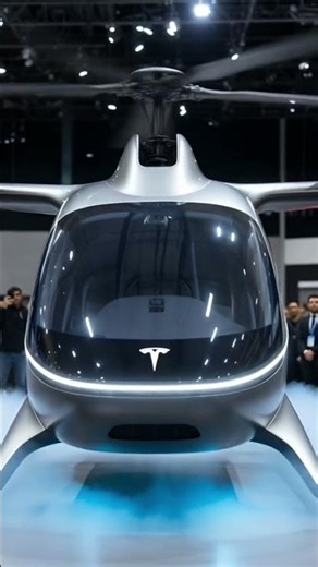 Elon Musk Reveals Tesla’s First Helicopter Flying Car 😲 #ai #shorts #ytshorts