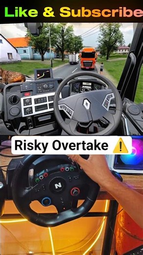 Risky Overtake | Truck Driving | Euro truck simulator 2 gameplay #shorts #ets2