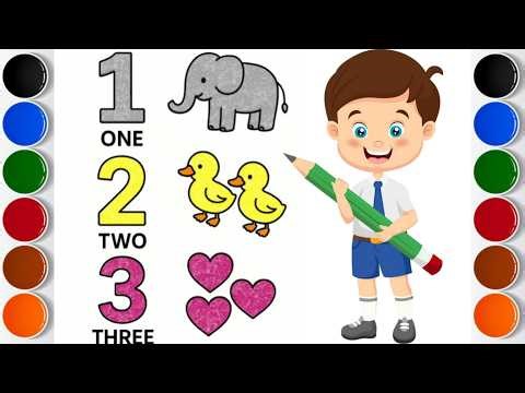 Coloring pages for kids with Happy brain kids learning