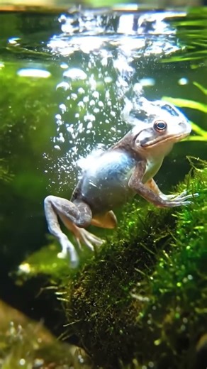 Tadpole to Frog Transformation #ai #viral #shortvideos
