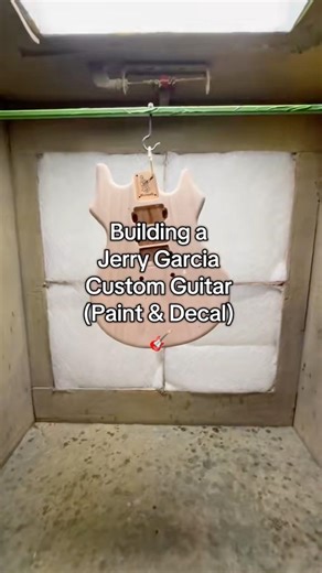 Part 3 | Jerry Garcia Tribute Build #guitarbuilding #guitarpainting #gratefuldead #jerrygarcia