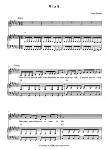 Dolly Parton 9 to 5 - Piano Tutorial