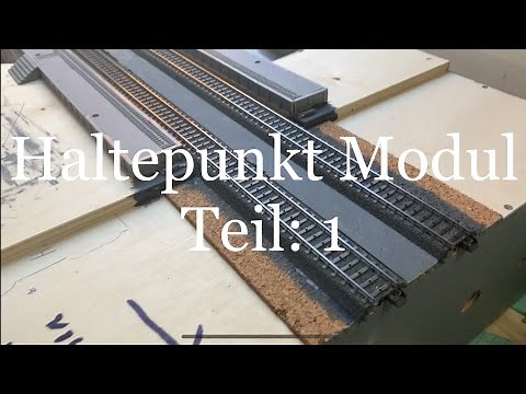Station Module Part 1 with Märklin C Track Model Railway Construction